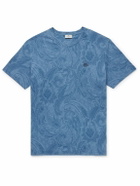 Etro - Logo-Embroidered Paisley-Print Cotton-Jersey T-Shirt - Blue