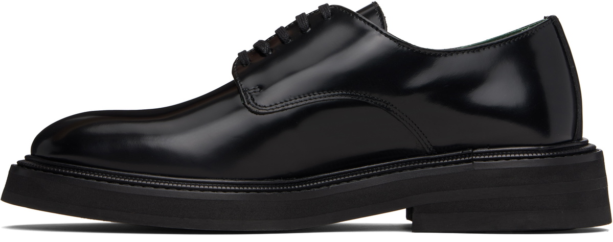 VINNY’s Black Leather Officer Derbys