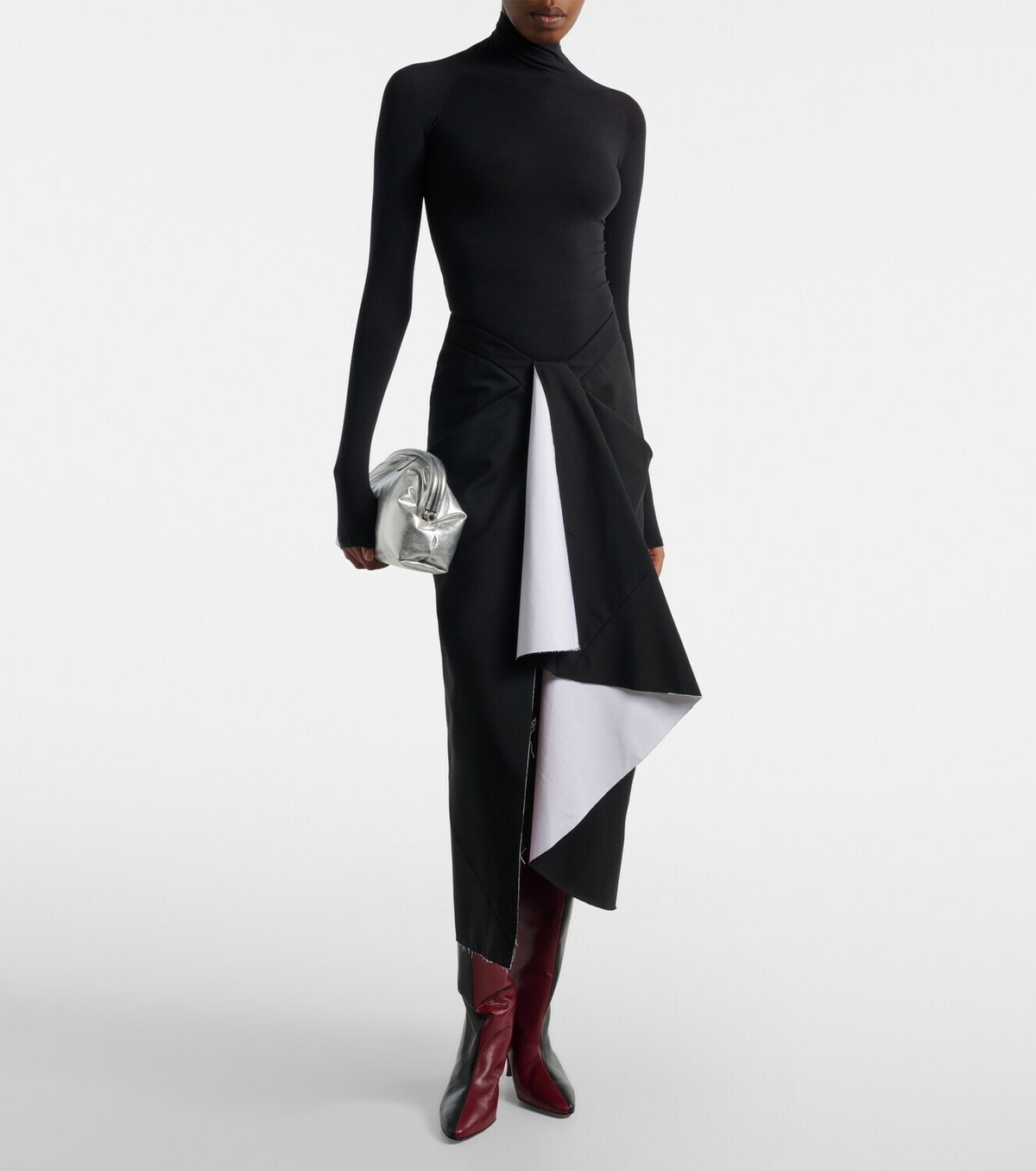 Herbert Levine Two Faced leather knee-high boots