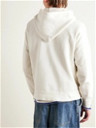 Visvim - Jumbo Garment-Dyed Cotton-Blend Jersey Hoodie - Neutrals