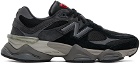 New Balance Black & Gray 9060 Sneakers