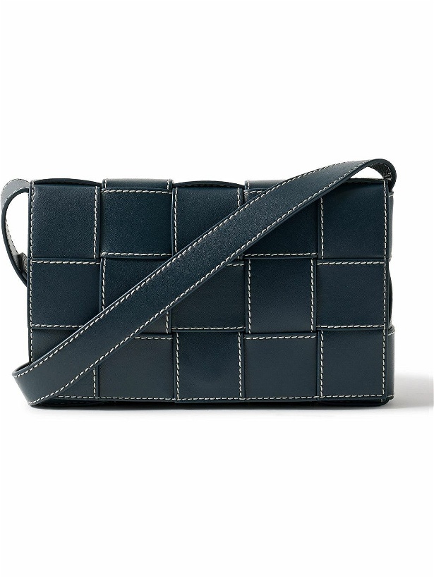 Photo: Bottega Veneta - Cassette Medium Intrecciato Leather Messenger Bag