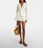 Frame Paisley broderie anglaise cotton blazer