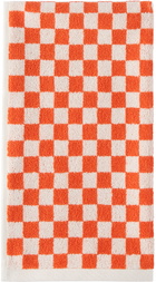 Baina Orange & White Josephine Hand Towel