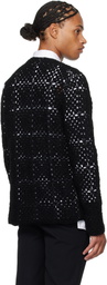 Black Comme des Garçons Black Crochet Sweater