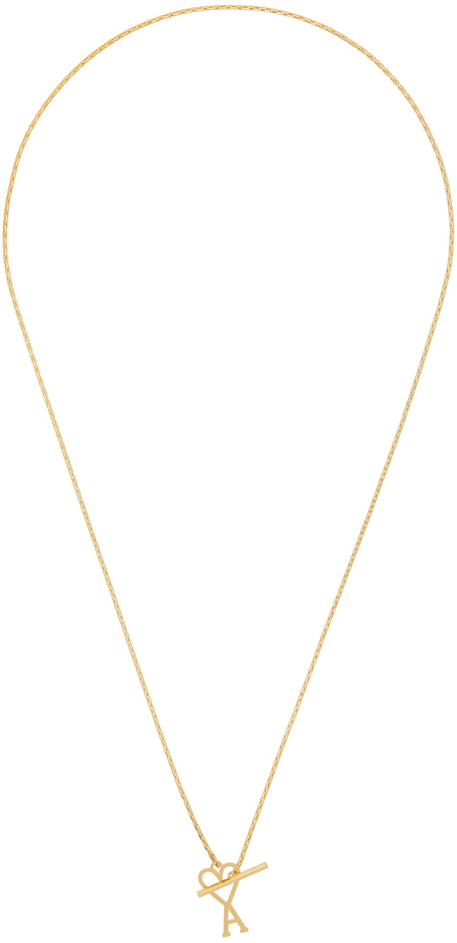 Gold Ami de Cœur Necklace by AMI Paris on Sale