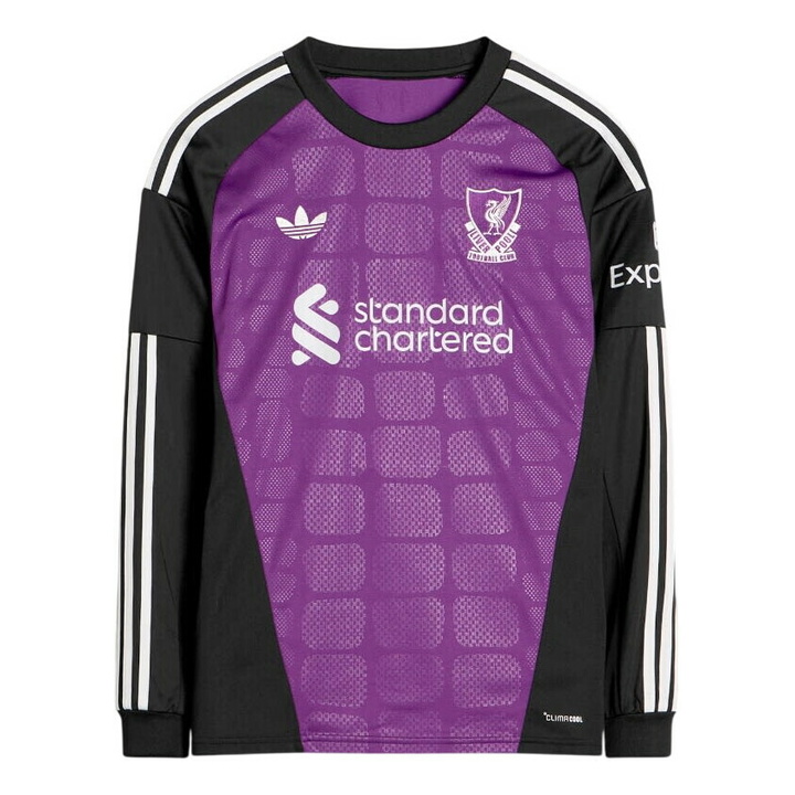 Photo: Adidas Men's Liverpool FC Away Goalkeeper Jersey in Tribe Purple/Black