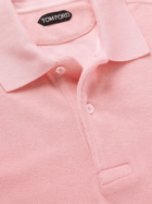 TOM FORD - Cotton-Blend Terry Polo Shirt - Pink - IT 50
