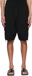 ANDREĀDAMO SSENSE Exclusive Black Viscose Shorts