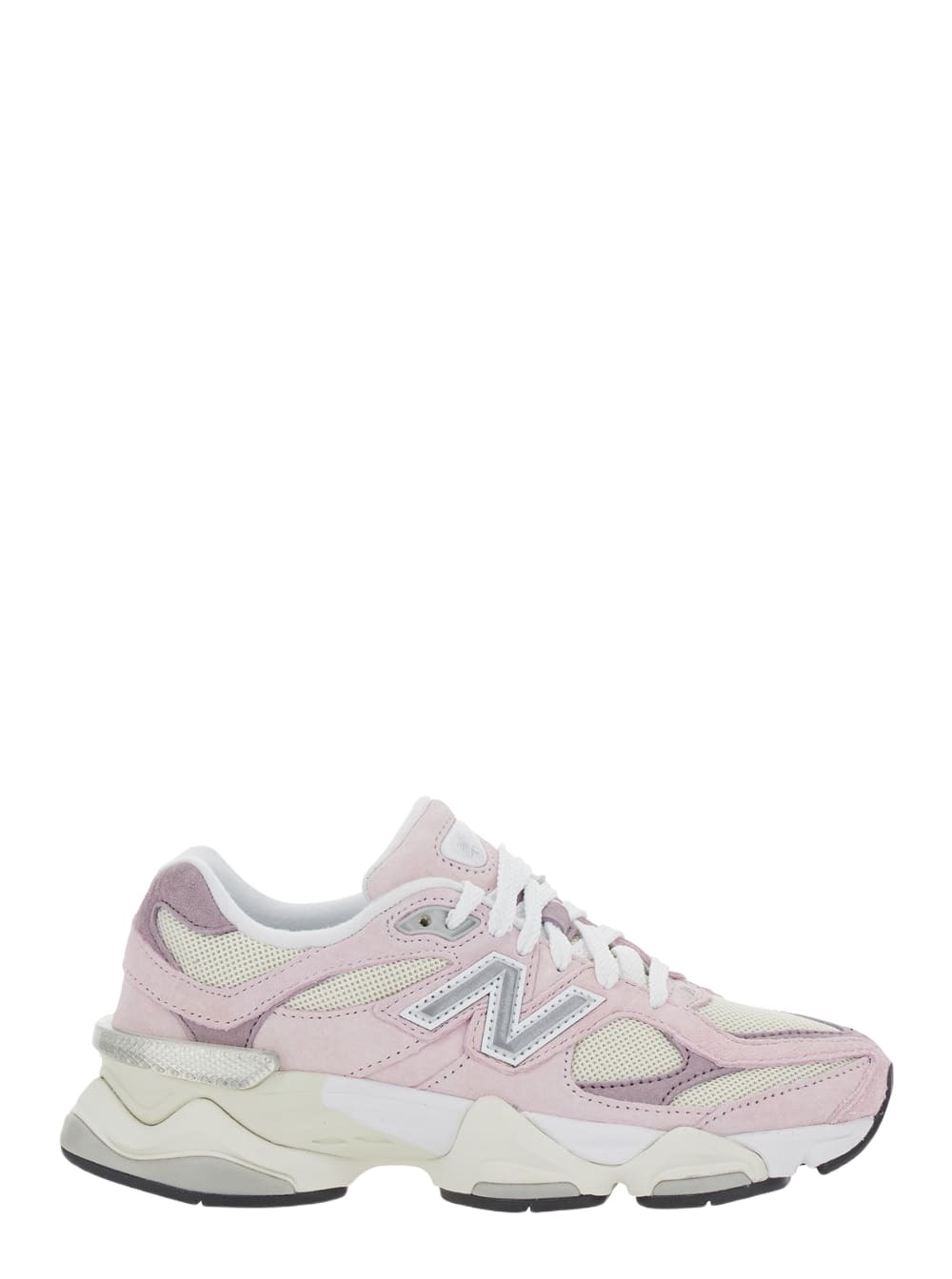 New Balance 9060 Pink Sneaker With Side Logo And Chunky Sole In Suede Unisex