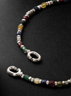M. Cohen - Percep Sterling Silver Agate Beaded Bracelet - Silver