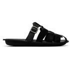 Comme des Garçons Homme Black VIBAe Edition Steer Smooth & Suede Sandals