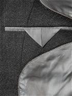 Yuri Yuri - Double-Breasted Wool-Flannel Blazer - Gray