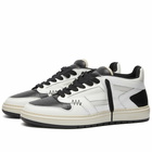 Represent Men's Reptor Leather Sneakers in White Black