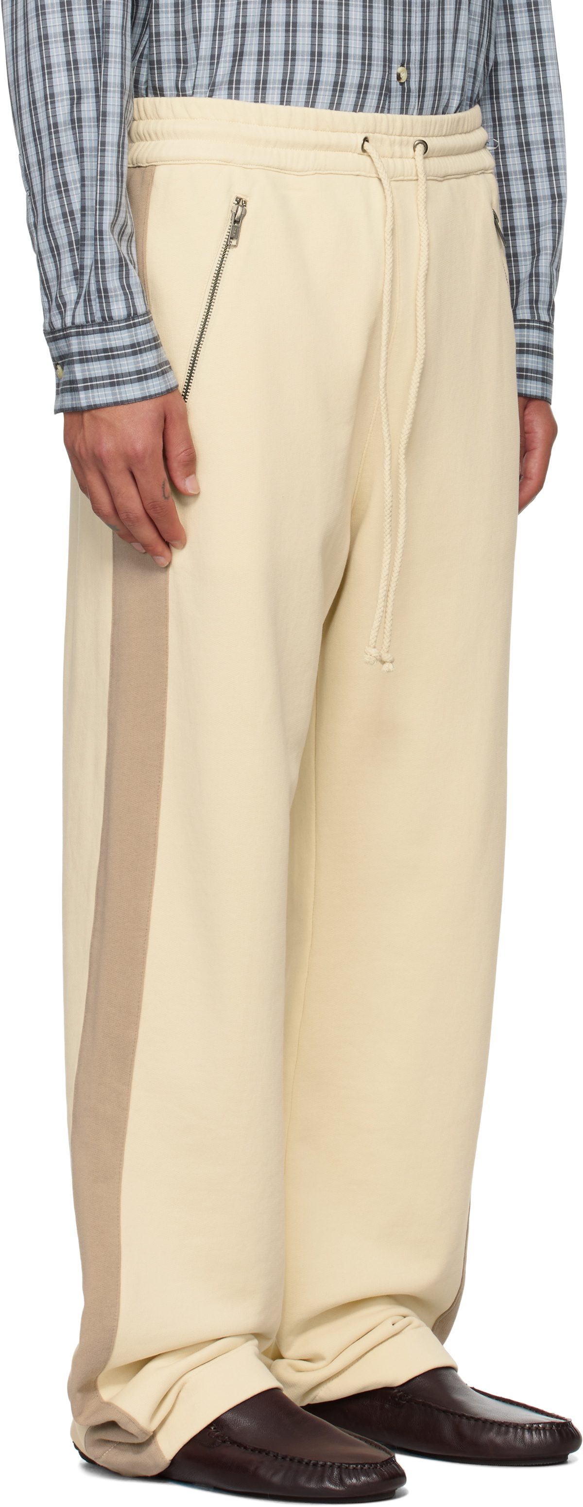 Gimaguas Beige Swan Track Pants