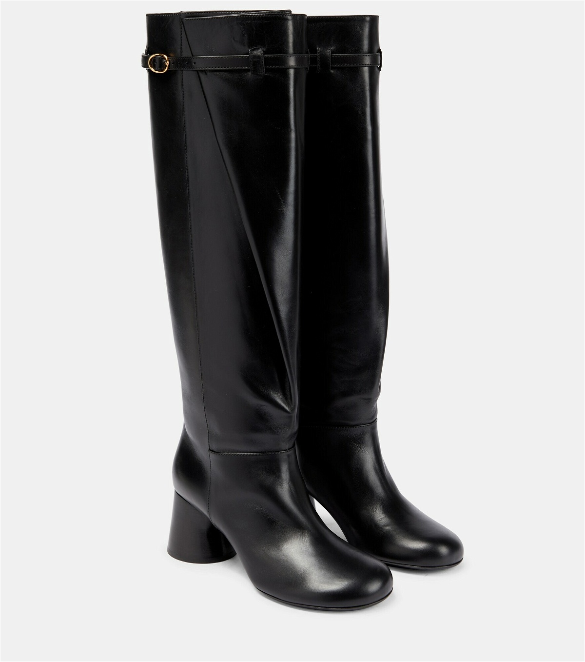 Khaite - Admiral leather knee-high boots Khaite