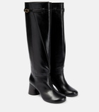 Khaite - Admiral leather knee-high boots