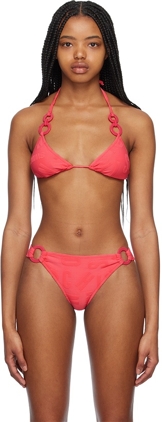 Photo: Moschino Pink Halter Bikini Top