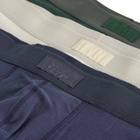 SKIMS Men's 5” Boxer Brief 3-Pack in Blue Black Multi