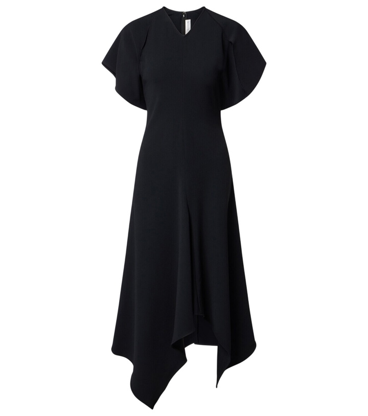 Photo: Victoria Beckham Asymmetric draped cady midi dress