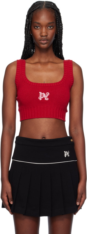 Photo: Palm Angels Red Monogram Tank Top