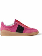Valentino Garavani - Upvillage Rubber-Trimmed Nylon, Suede and Leather Sneakers - Pink