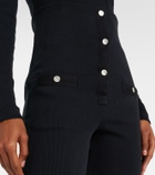 The Attico High-rise cotton jersey stirrup leggings