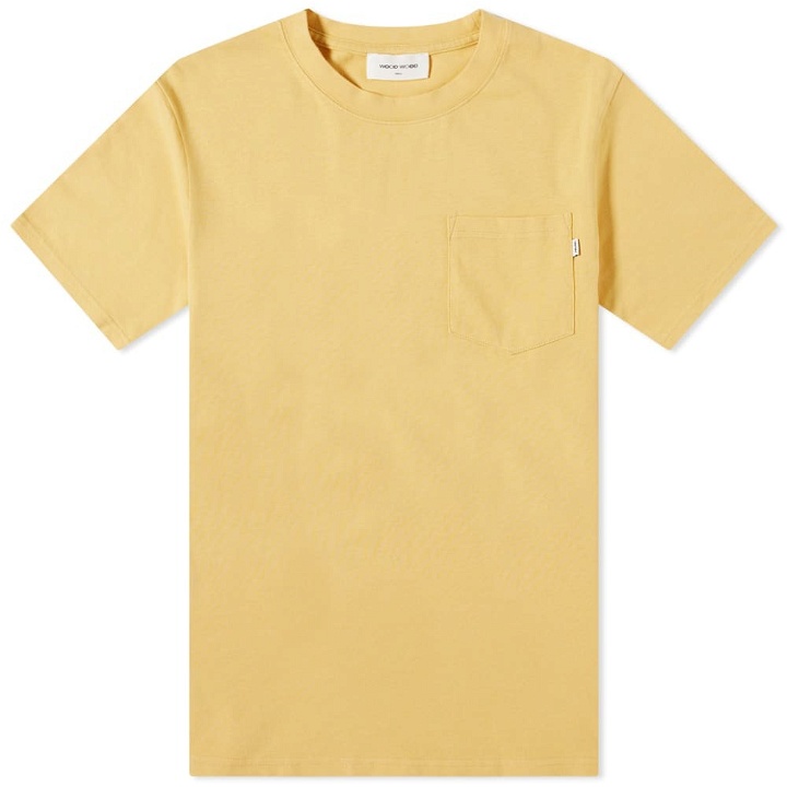 Photo: Wood Wood Men's Bobby Pocket T-Shirt in Yellow