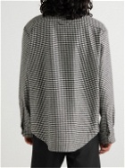 Thom Browne - Houndstooth Wool and Cashmere-Blend Flannel Overshirt - Black