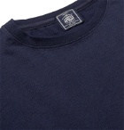 J.Press - Appliquéd Printed Cotton-Jersey T-Shirt - Blue