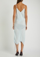 Bettter Logo Semi-sheer Twill Midi Dress Light Blue