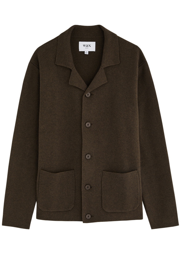 Photo: Wax London Wightman Cotton-blend Cardigan Brown