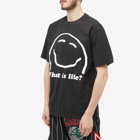 MARKET Men's What Is Life T-Shirt in Washed Black