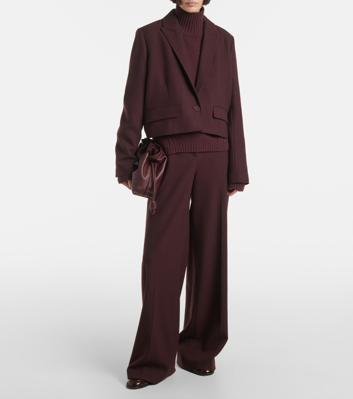 Joseph Cropped Single Breasted Wool Jacket Joseph