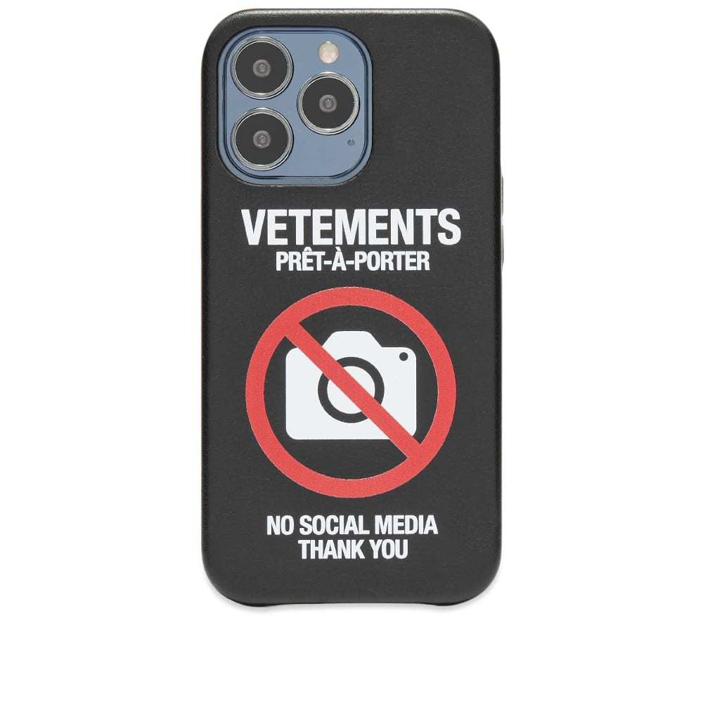 Photo: VETEMENTS No Social Media Iphone Case