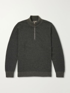 N.PEAL - Temple Cashmere Half-Zip Sweater - Gray