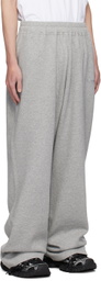 VTMNTS Gray Embroidered Sweatpants