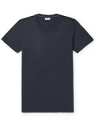 SCHIESSER - Josef Slim-Fit Cotton-Jersey T-Shirt - Blue - S