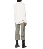 Monse Tie-neck stretch-cotton shirt