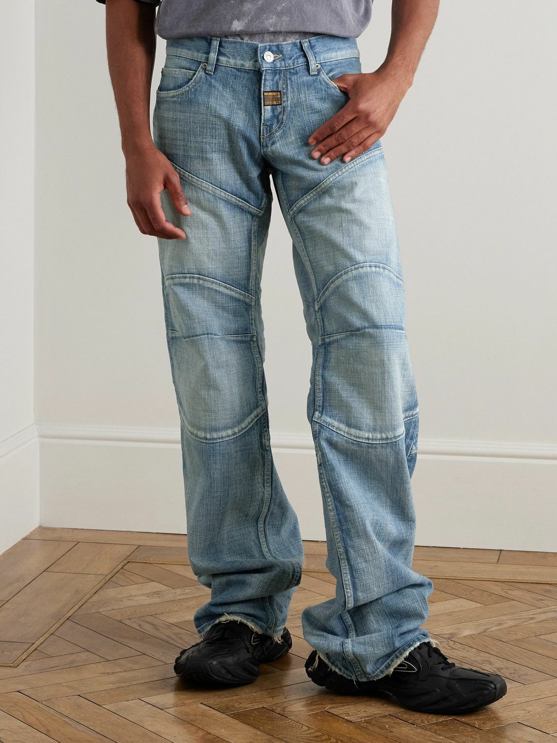 Balenciaga - Straight-Leg Panelled Jeans - Blue Balenciaga