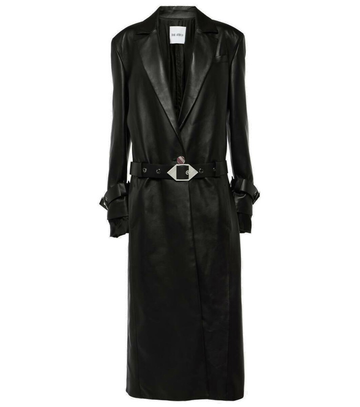 Photo: The Attico Belted leather coat