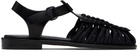 HEREU Black Alaro Sandals