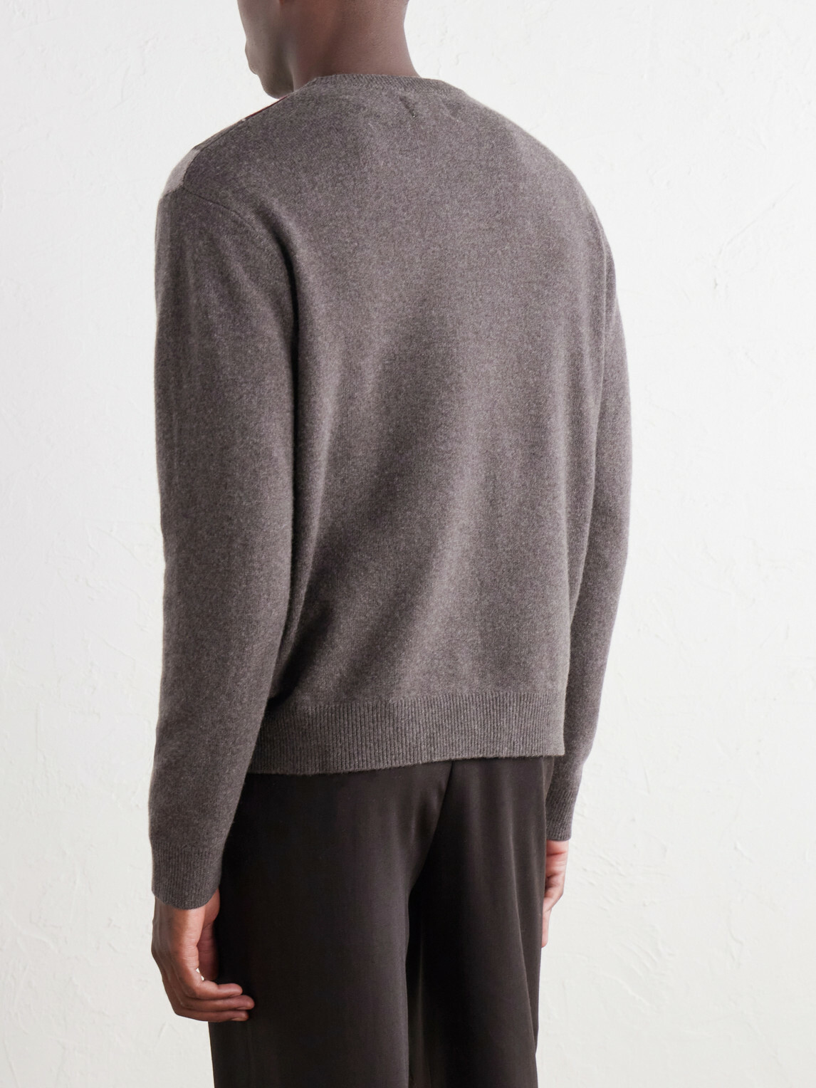 NN07 - Otto 60070 Argyle Wool Sweater - Gray