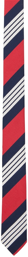 Photo: Thom Browne Red & Navy 4-Bar Tie