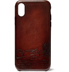Berluti - Native Union Scritto Leather iPhone XS Case - Brown