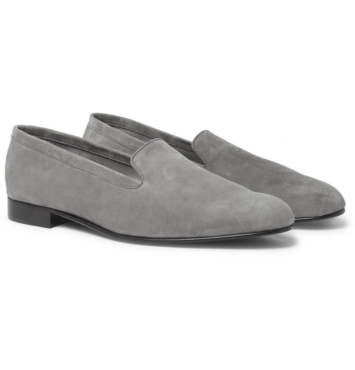 Photo: George Cleverley - Hedsor Suede Loafers - Gray
