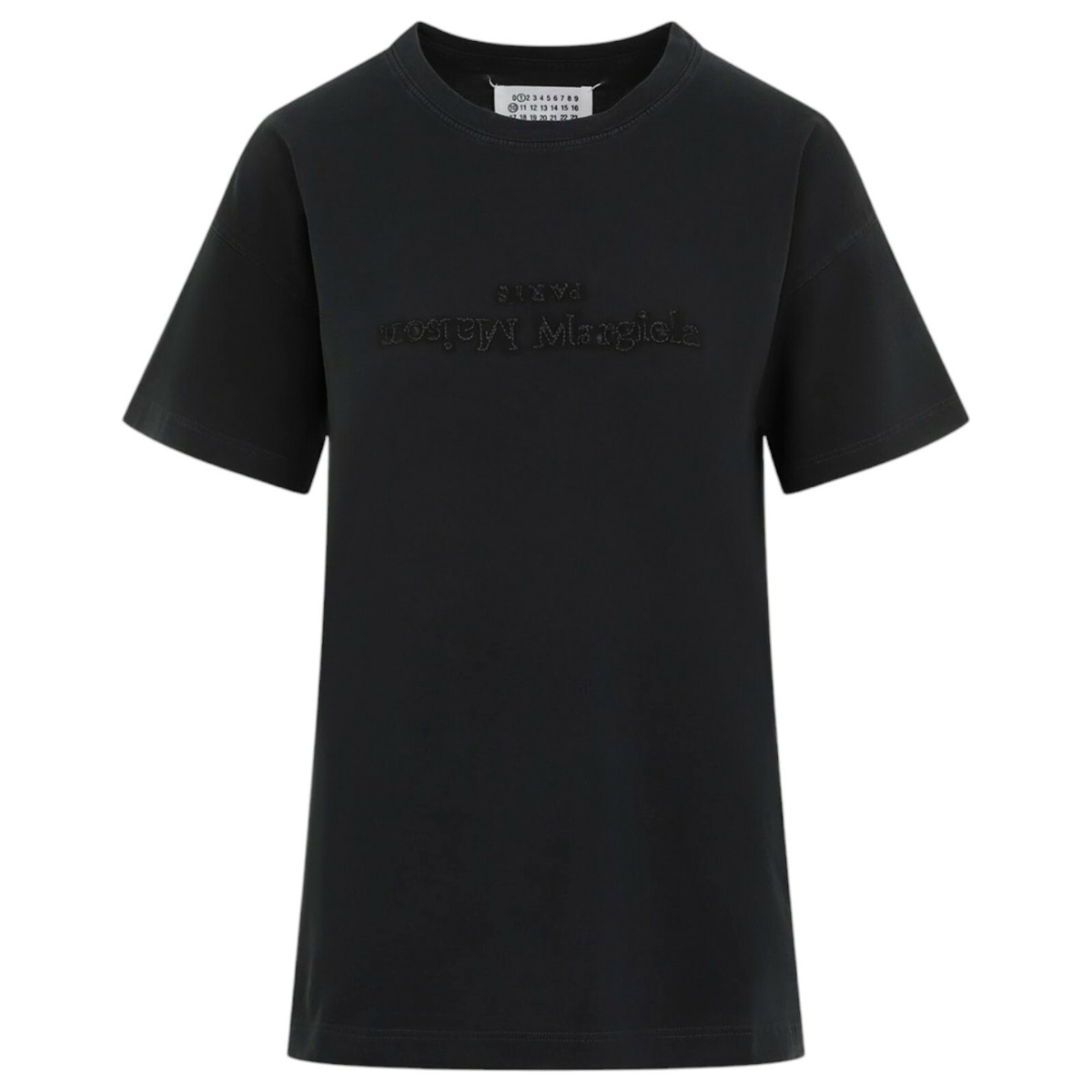 Maison Margiela Women's Back Knotch T-Shirt in Black Maison
