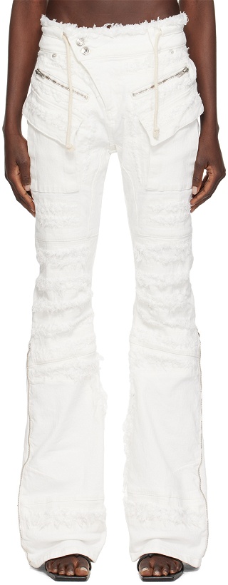 Photo: Ottolinger White Frayed Jeans