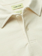 DE BONNE FACTURE - Cotton-Terry Polo Shirt - Neutrals