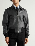 AMI PARIS - Leather Jacket - Black